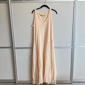 European Culture Blush Pink Cotton Sundress